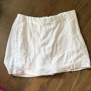 Abercrombie & Fitch white  Scarlett mini skort ultra high rise